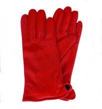 Load image into Gallery viewer, Classic Leather Gloves - Red
