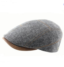 Load image into Gallery viewer, M by Flechet - Accent Stitch Flat Cap - New Wool - Grey
