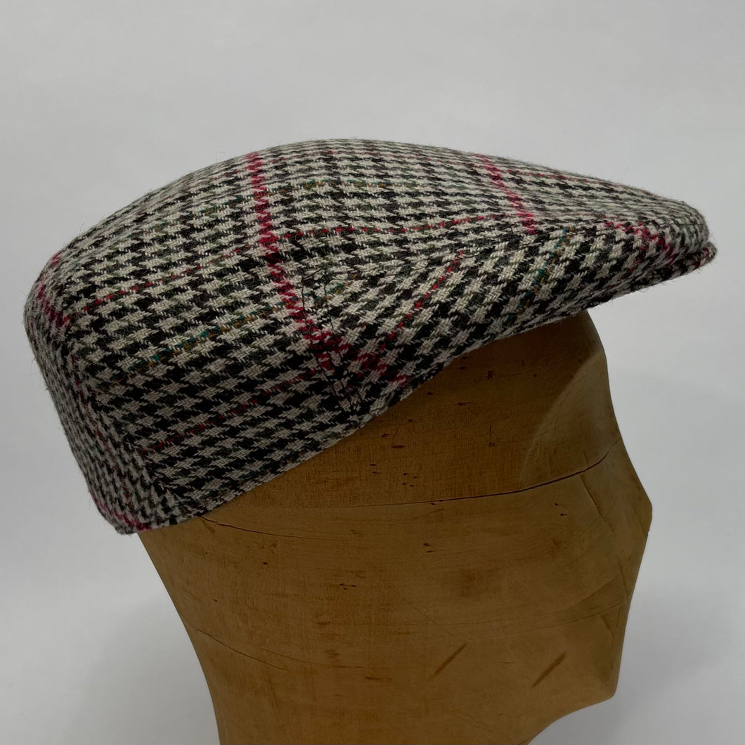 Linney - County Flat Cap -  Tweed - #4024 Fawn Brown Olive Red