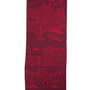Otto and Spike - The Melbourne - Souvenir Scarf - Extra-fine Merino Wool - Red