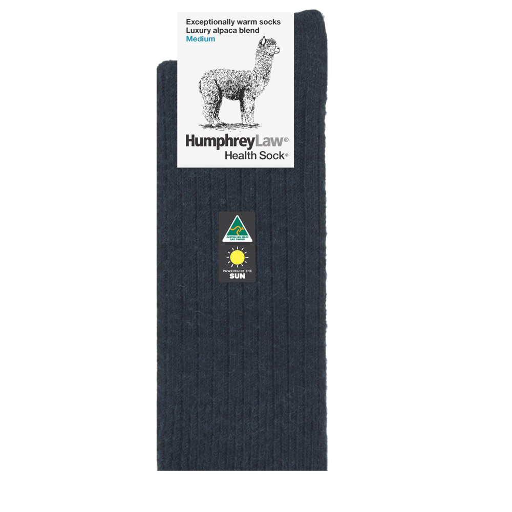Humphrey Law - Luxury Alpaca Blend Health Socks - Charcoal