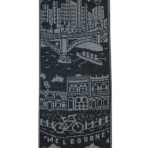 Otto and Spike - The Melbourne - Souvenir Scarf - Extra-fine Merino Wool - Charcoal