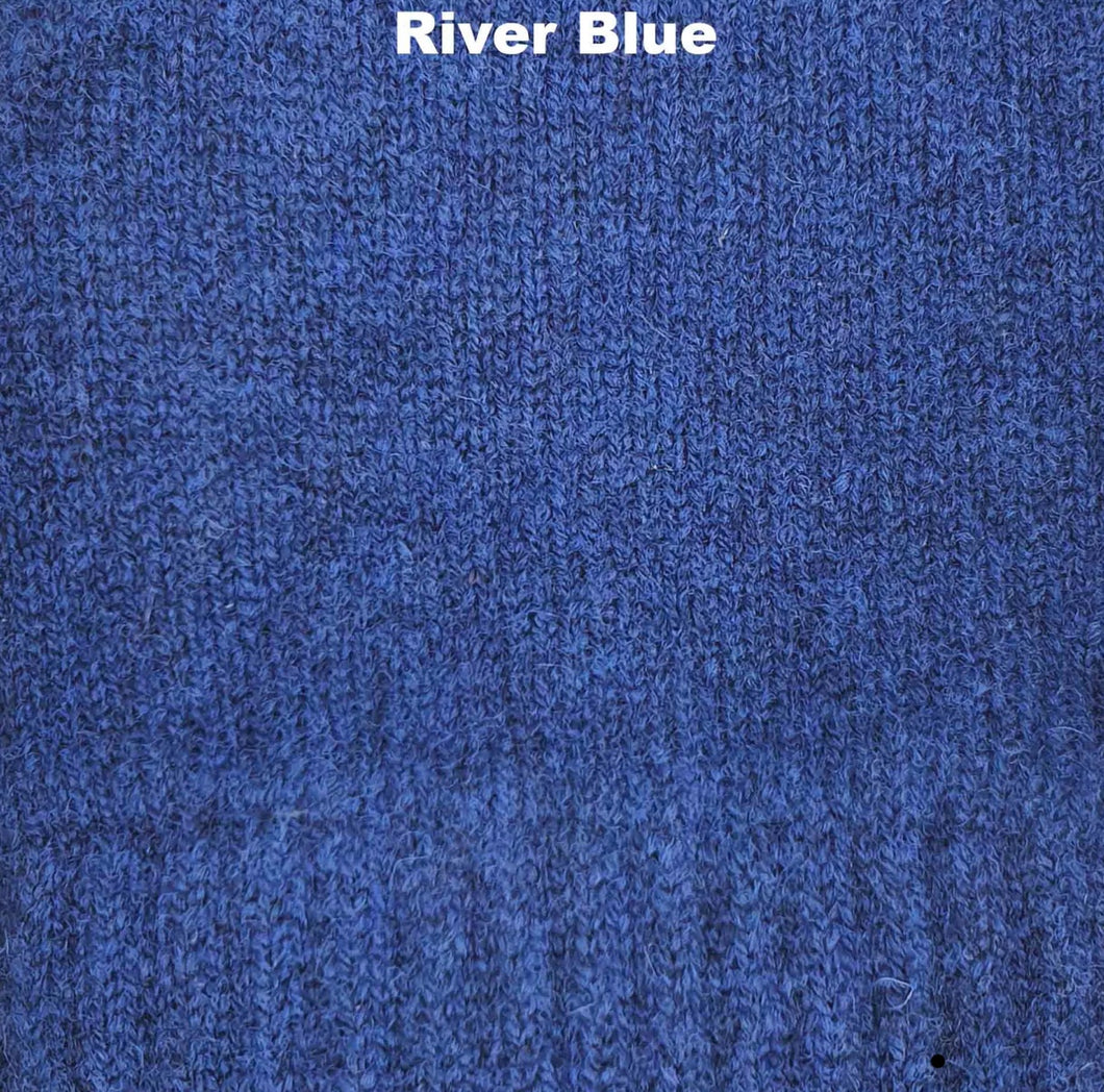 Otto & Spike - Fagins - Fingerless Gloves - Australian Lambswool -  River Blue