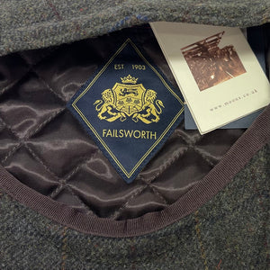 Failsworth - Cambridge Gamekeeper - Flat Cap - Merino Wool - Olive Blue #398