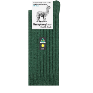 Humphrey Law - Luxury Alpaca Blend Health Socks - Hunter Green