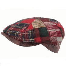 Load image into Gallery viewer, M by Flechet - Patchwork 8 Piece Cap - Wool Blend - Peaky Blinder - Rouge Red
