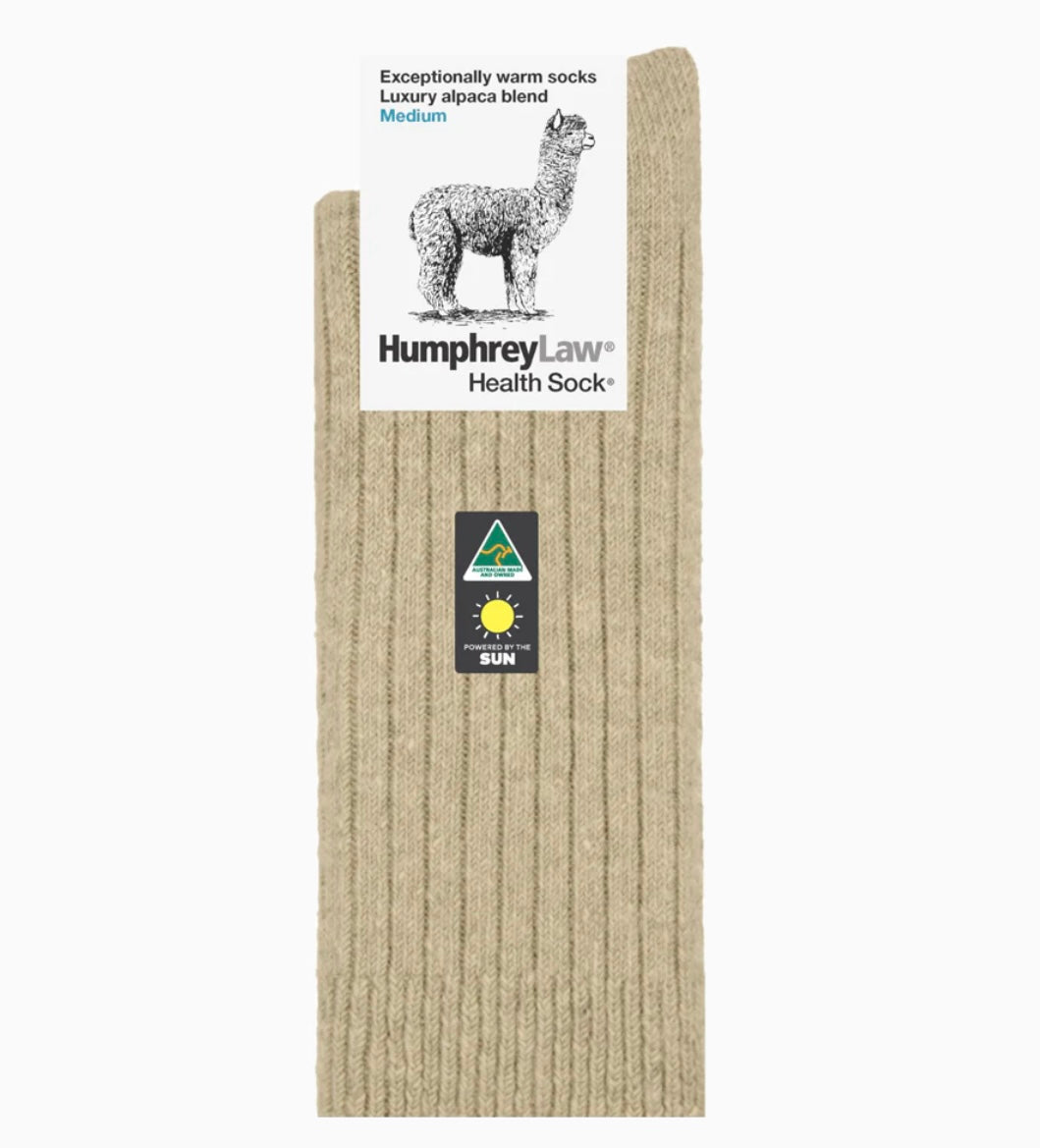 Humphrey Law - Luxury Alpaca Blend Health Socks - Antelope