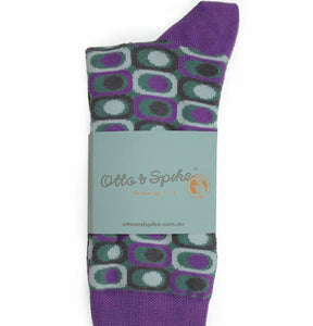 Otto & Spike - Eyesore - Australian Cotton Socks - Purple