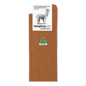 Humphrey Law - Luxury Alpaca Blend Health Socks - Nutmeg