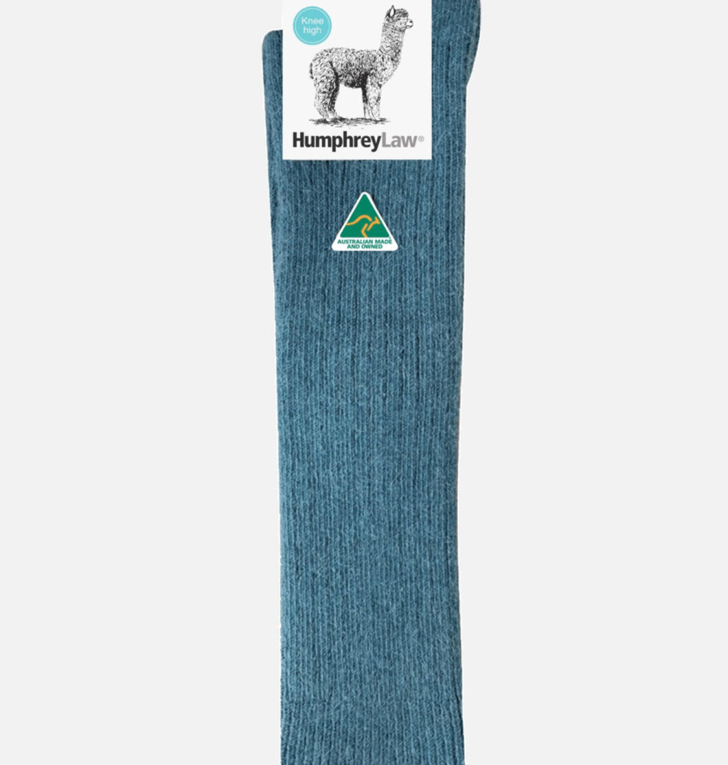 Humphrey Law - Luxury Alpaca - Knee High Socks - Teal