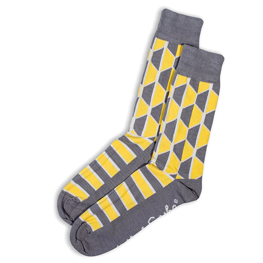 Otto & Spike - Punch - Cotton Socks - Yellow