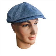 Load image into Gallery viewer, Flèchet - Silk 8 panel cap - Marine Blue - 56cms
