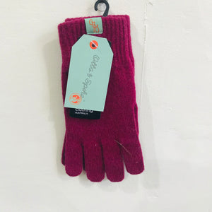 Otto & Spike - Full Finger Gloves - Australian Lambswool - Rosehip Pink