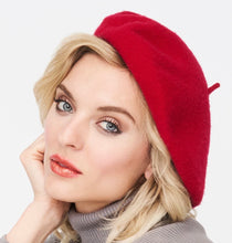 Load image into Gallery viewer, Parkhurst -  Basque Beret - Merino Wool - Scarlet Red
