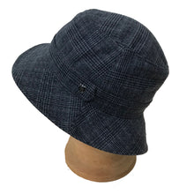 Load image into Gallery viewer, Hills Hats - Epsom Bucket Hat - Wool Blend - Charcoal Check - Small
