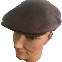 Load image into Gallery viewer, Hanna Hats of Donegal -Vintage Flat Cap - Irish Linen - Sandalwood - Medium
