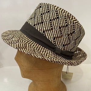 Truffaux - Hemingway Trilby  - Panama -  Brown and Natural