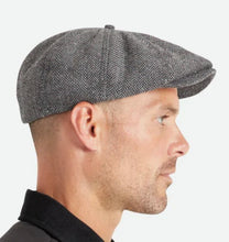 Load image into Gallery viewer, Brixton - Brood - Snap Cap - Peaky Blinder - Cotton - Grey/Black - size Small
