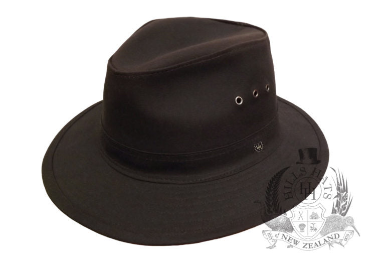 Hills Hats - The Milford - Cotton Oilskin - Bucket Hat - Brown