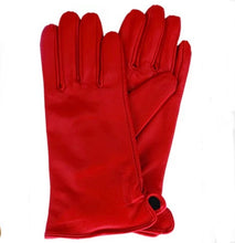Load image into Gallery viewer, Classic Leather Gloves - Red
