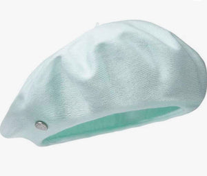 Laulhère - Authentique Eté - French Beret - 100% Fine Cotton - Vert Brise - Mint Green