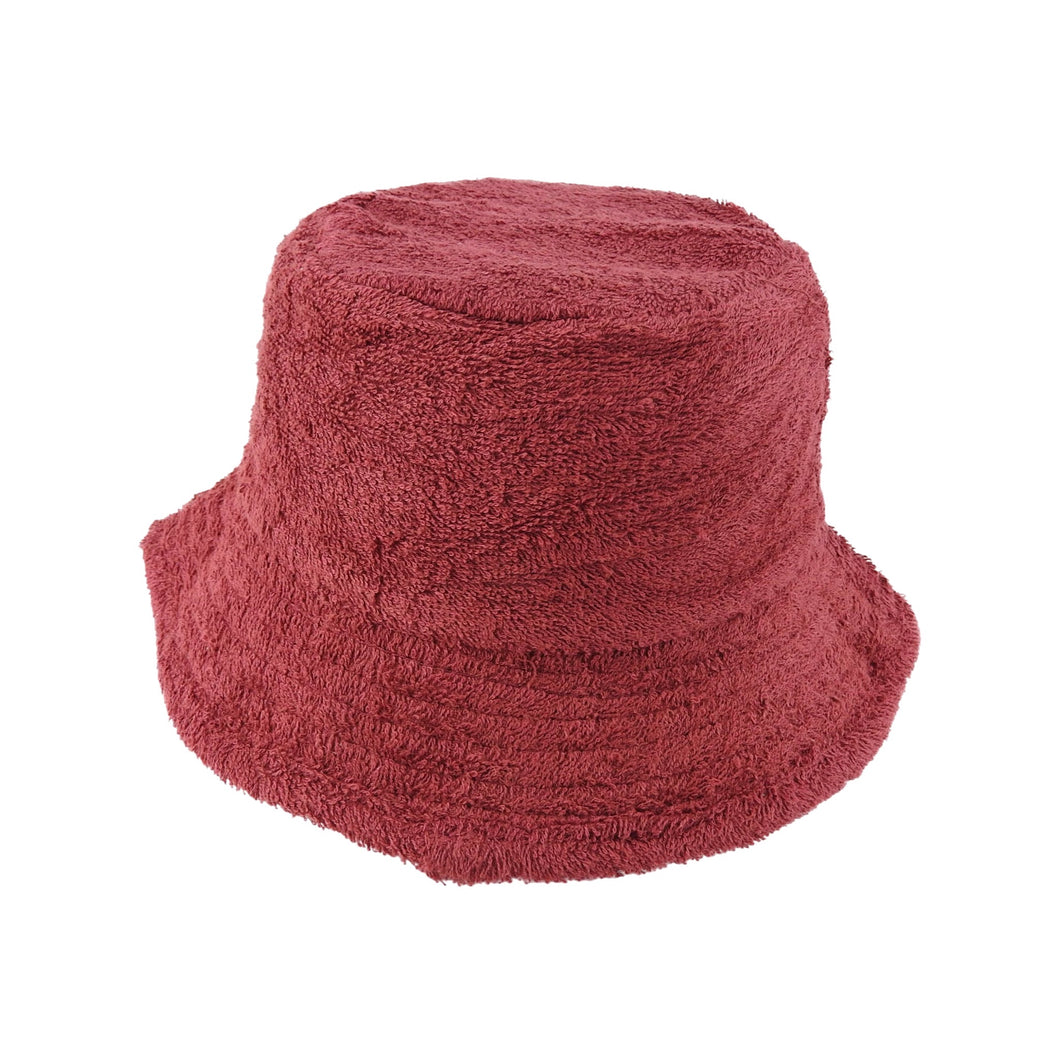 Towelling Classic - Bucket Hat - Packable Cotton - Maroon
