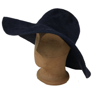 Smart Alec - Pure Fur Felt - Luxe Wide Brim Hat - Midnight Blue