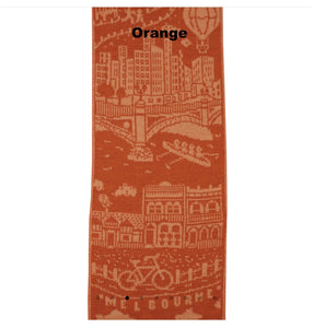 Otto & Spike - The Melbourne - Souvenir Scarf - Extra-fine Merino Wool - Orange