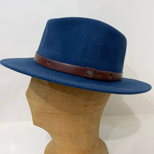 Load image into Gallery viewer, Brixton - Messer Fedora - Wool Felt - Joe Blue - XL
