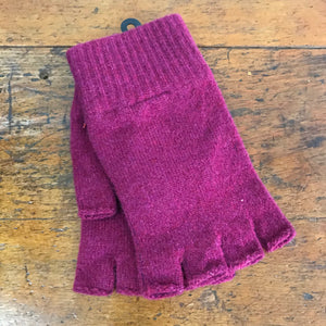 Otto & Spike - Fagins - Fingerless Gloves- Australian Lambswool - Rosehip Pink
