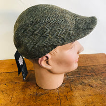 Load image into Gallery viewer, Hills Hats - Duckbill Cap / Ivy Cap - Dartford English Tweed - Green - XL
