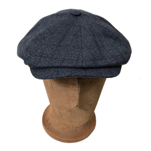 Hills Hats - Harlow Caddy Cap - Peaky Blinder - Grey Check - Small