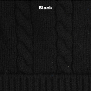 Otto & Spike - Winter Cable Beanie -  Black