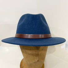 Load image into Gallery viewer, Brixton - Messer Fedora - Wool Felt - Joe Blue - XL
