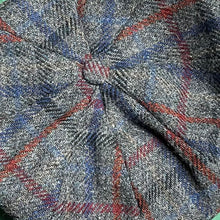 Load image into Gallery viewer, Hanna - Connery Cap - 8 Piece - Harris Wool  Tweed - #L0081 Grey Blue Red
