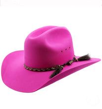 Load image into Gallery viewer, Akubra - Rough Rider - Western Style - Magenta Pink
