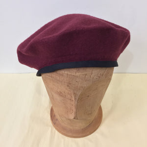 Hills Hats - Bound Edge Beret - Merino Wool - Maroon